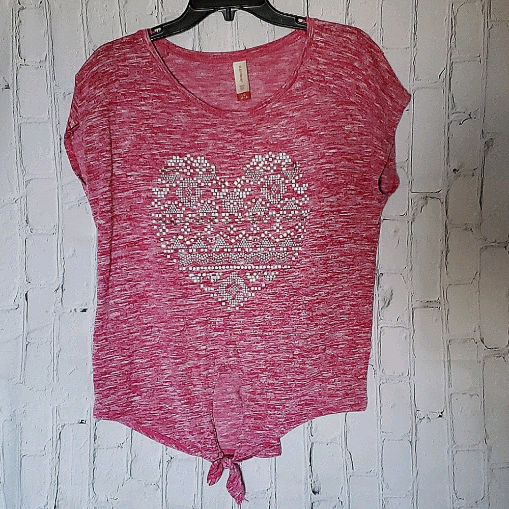 Short Sleeved Shirt with Heart